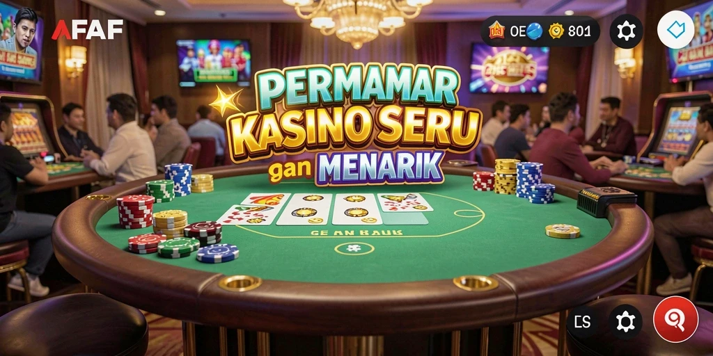 Tampilan menarik dari permainan kasino AFAF dengan grafis menawan.