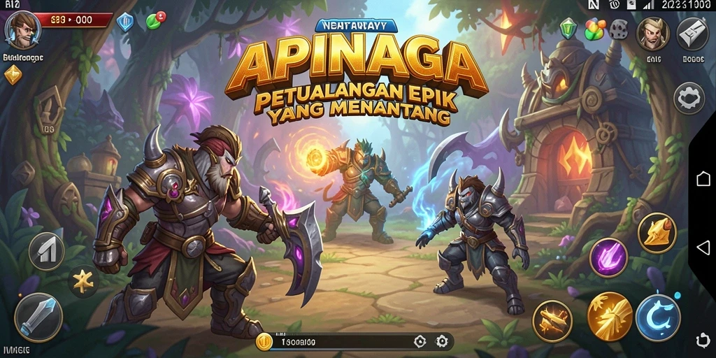 Gameplay seru dalam petualangan menantang APINAGA.