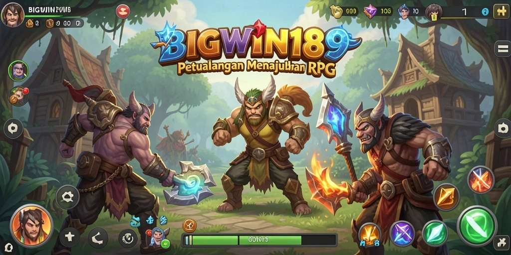 Tampilan gameplay RPG mendebarkan dan penuh aksi di BIGWIN189.
