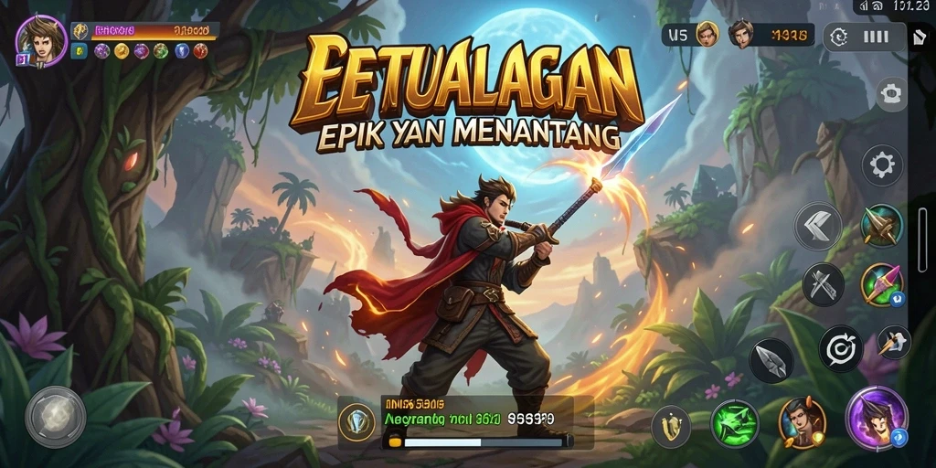 Menampilkan gameplay penuh aksi dalam dunia petualangan yang menakjubkan.