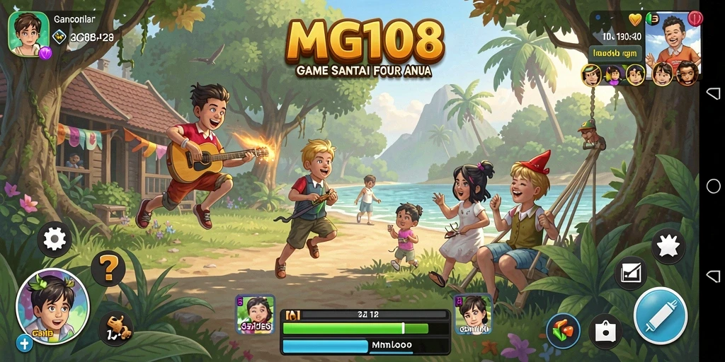 Screenshot gameplay MG108 menunjukkan momen seru dalam permainan Casual.