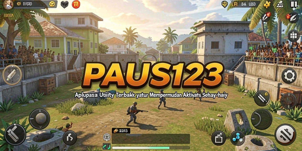 Tampilan utama PAUS123 menunjukkan antarmuka yang mudah dinavigasi dan fungsional.