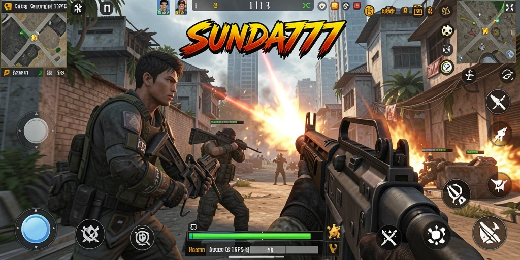 Tangkapan layar SUNDA777 menampilkan pertempuran seru dalam game TPS.