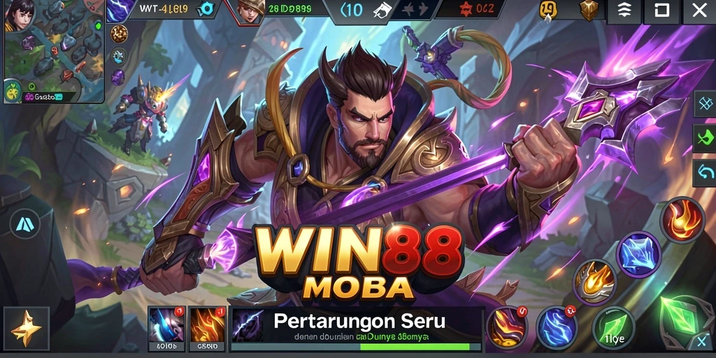 Tampilan gameplay seru dan dinamis dalam WIN88.